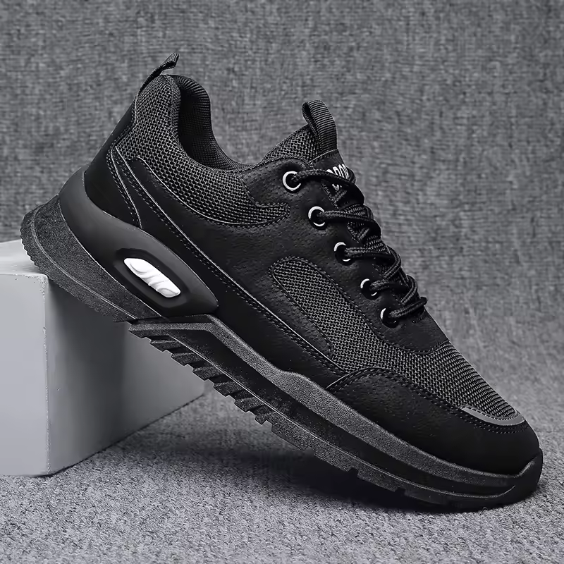 New Fashion Sneakers Men Spring Autumen Male Footwear Thick Sole Mens Casual Shoes Breathable Mesh Sneakers Black Grey