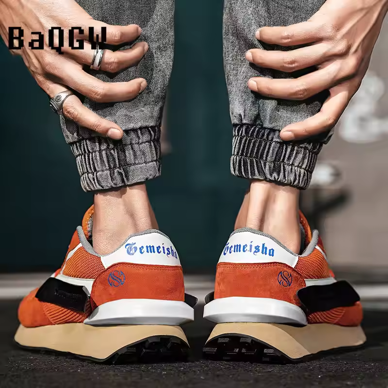 Casual Chunky Sneakers Tenis Luxury Running Shoes Trainer Race Mesh Breathable Shoes Fashion Increased Thick Platform Men Shoes