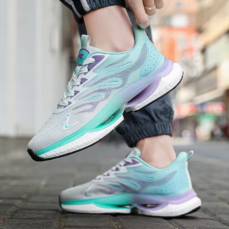 Men Women Hollow Out Jogging Running Training Shoes Luminous Breathable Platform Casual Trend Lovers Sneaker