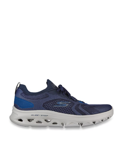 Skechers Men's GO RUN GLIDE-STEP FLEX-RADAR Navy Running Shoes