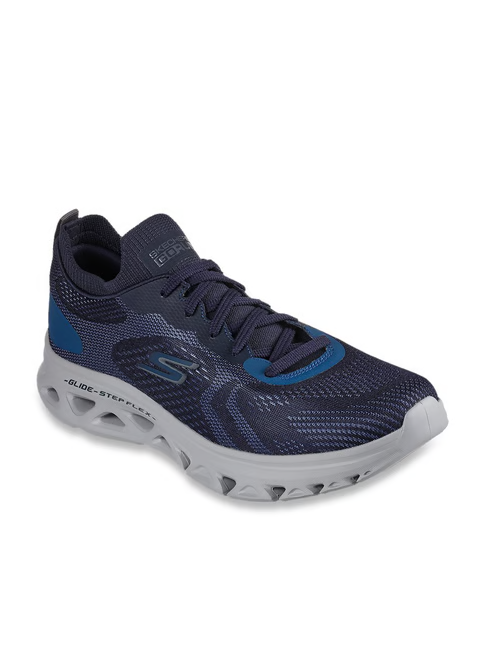 Skechers Men's GO RUN GLIDE-STEP FLEX-RADAR Navy Running Shoes