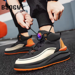 Fashion High-tops Sneakers Autumn Winter Designer Mens Running Sport Shoes Outdoor Skate Shoes Student Luxury Lace-up Non-slip