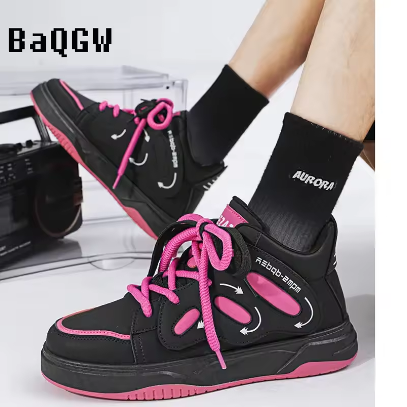 Mens Skate Shoes Outdoor Fashion Student Casual Sneakers Designer Versatile Comfortable Sport Running Shoes Lace-up Non-slip