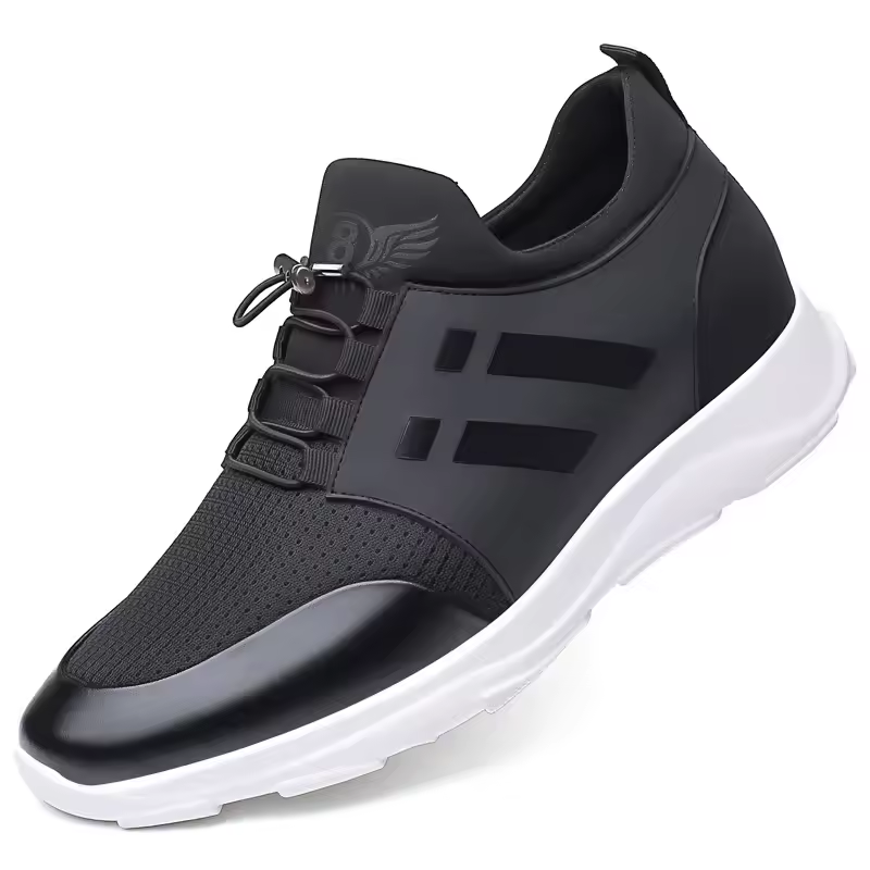 Men's Fashion Sneakers Man Casual Shoes Breathable Men Genuine Leather Shoes Big size Increasing Office Footwear