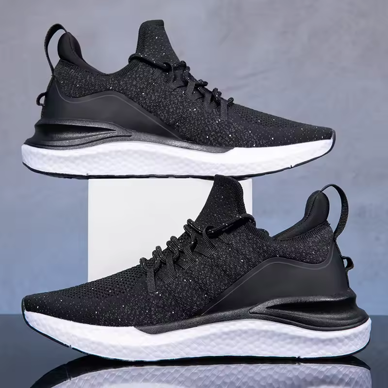 New Men's Fashion Lightweight Casual Shoes Flying Weave Breathable Running Shoes