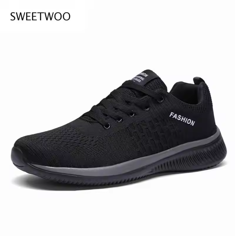 New Hot Sale Men Casual Shoes Lace Up Comfortable Men's Shoes Ultralight Walking Sneakers