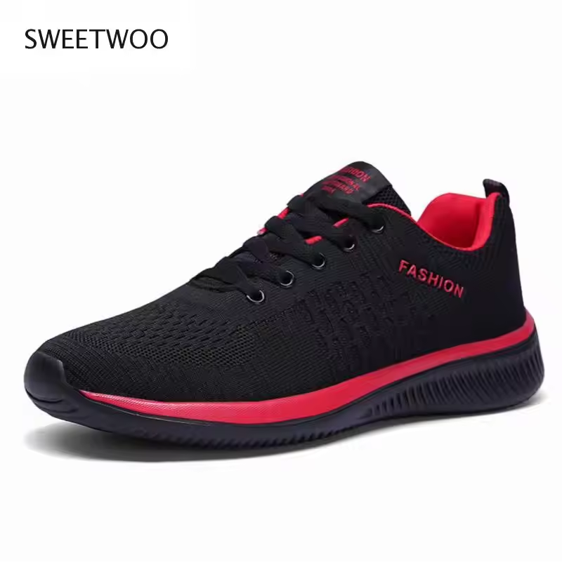 New Hot Sale Men Casual Shoes Lace Up Comfortable Men's Shoes Ultralight Walking Sneakers