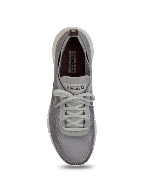 Skechers Men's GO RUN GLIDE-STEP FLEX-RADAR Light Grey Running Shoes