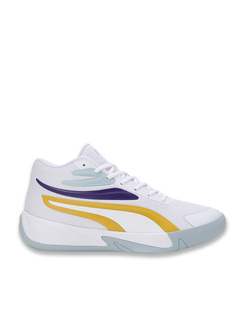 Puma Men's Court Pro White Basketball Shoes