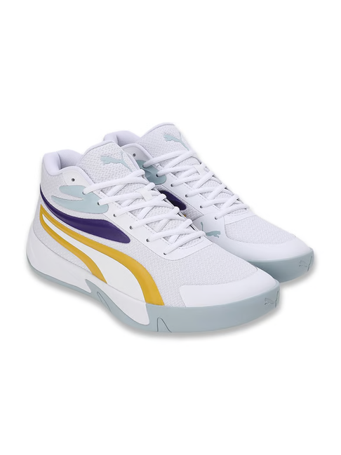 Puma Men's Court Pro White Basketball Shoes