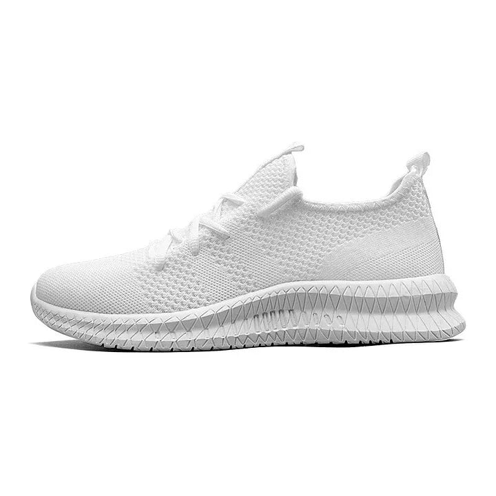 Mingyejia Men Casual Sport Shoes Light Sneakers White Outdoor Breathable Mesh Black Running Shoes