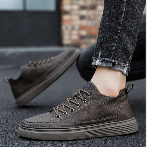 Mingyejia Mens Casual Shoes Luxury Men's Sneakers High Top Shoes Platform Breathable Vulcanized Shoes Fashion Loafers Flats Shoes for Men