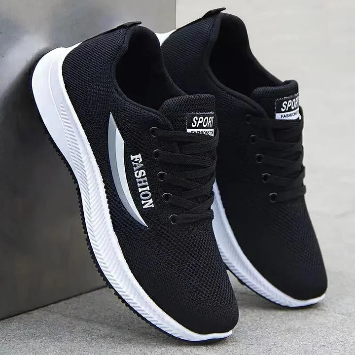 Dropshipping Men's Sneakers Outdoor Sports Comfortable Knitting Mesh Breathable Running Male Casual Shoes