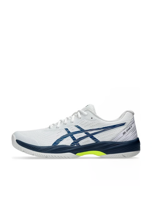 Asics Men's GEL-GAME 9 White Tennis Shoes