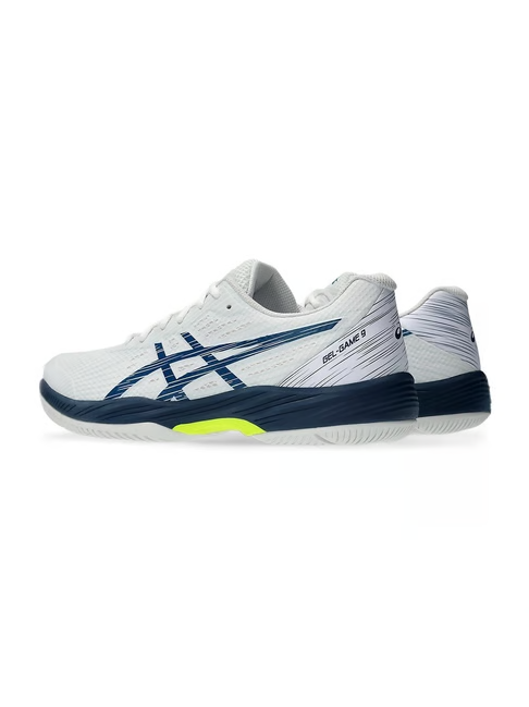 Asics Men's GEL-GAME 9 White Tennis Shoes