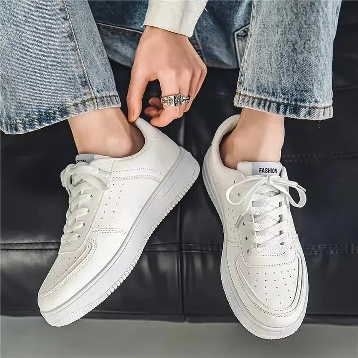 Men's Sneakers 2024Designer Fashion Leather Casual Shoes for Men Breathable Running Shoes