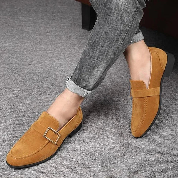 Business Shoes Loafers Men Dress Shoes Faux Suede Driving Shoes