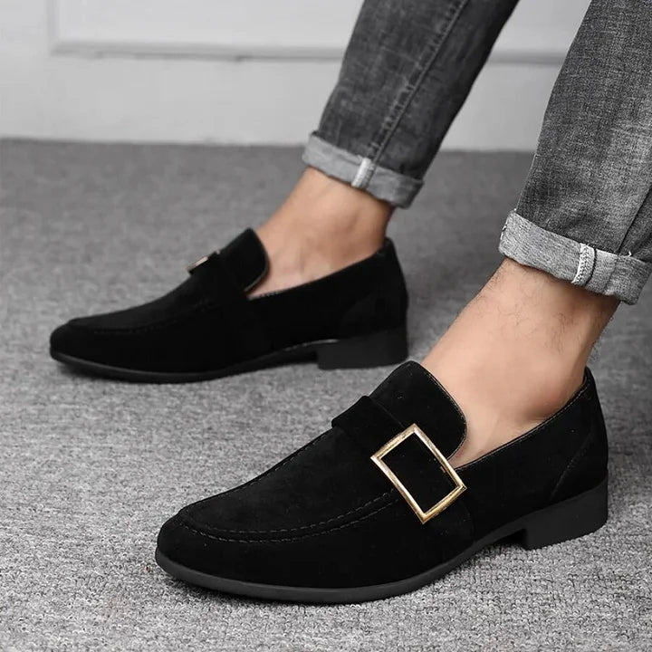 Business Shoes Loafers Men Dress Shoes Faux Suede Driving Shoes