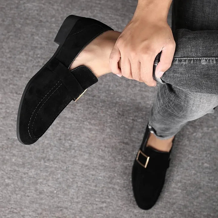 Business Shoes Loafers Men Dress Shoes Faux Suede Driving Shoes