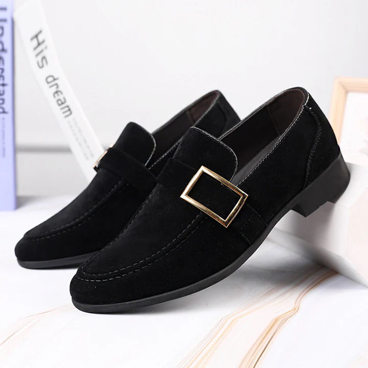 Business Shoes Loafers Men Dress Shoes Faux Suede Driving Shoes