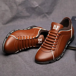 Men Casual Shoes Breathable Pu Leather Business Shoes Man Sneakers