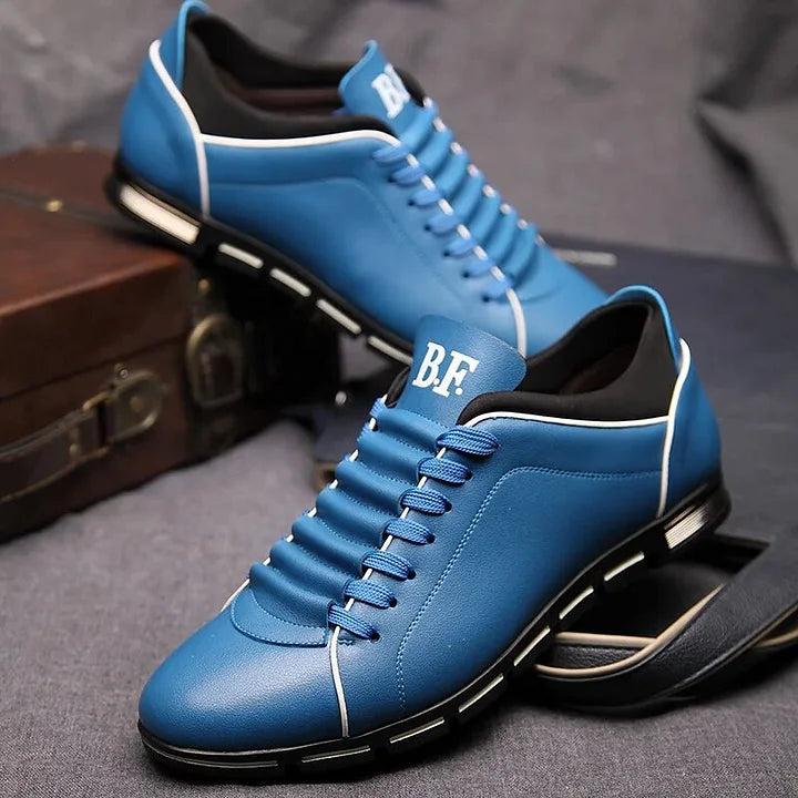 Men Casual Shoes Breathable Pu Leather Business Shoes Man Sneakers