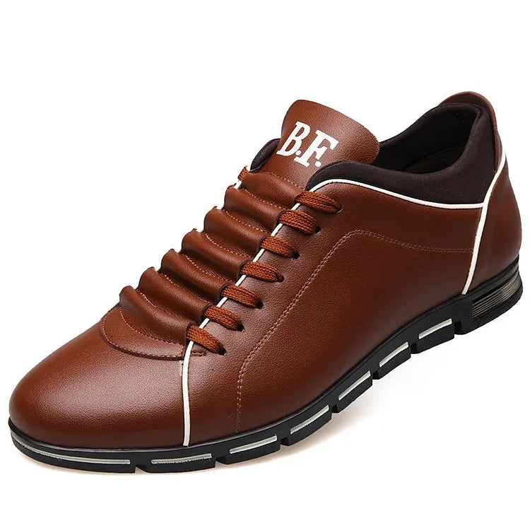 Men Casual Shoes Breathable Pu Leather Business Shoes Man Sneakers