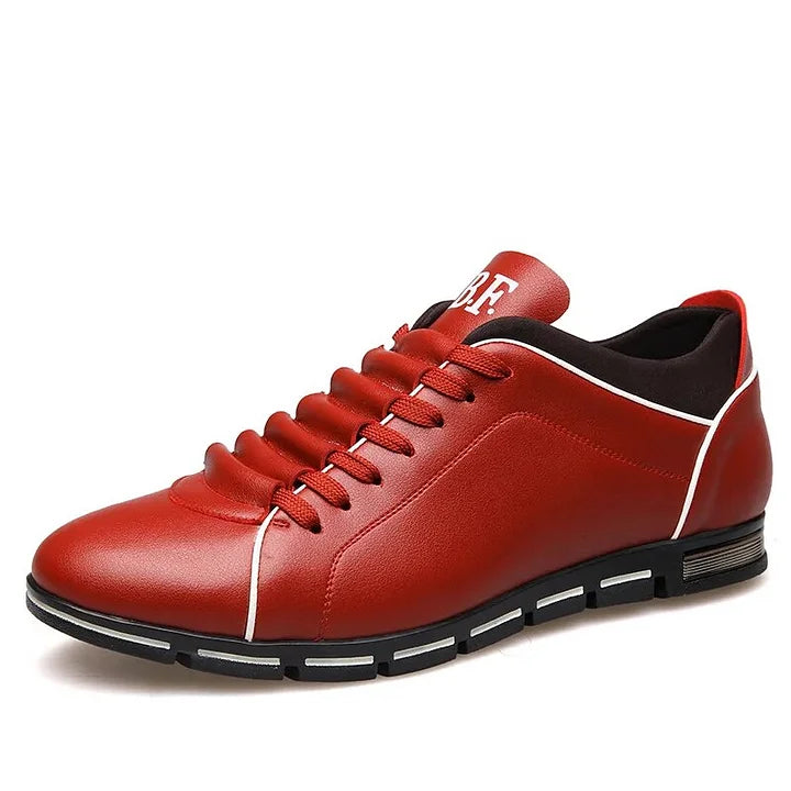 Men Casual Shoes Breathable Pu Leather Business Shoes Man Sneakers