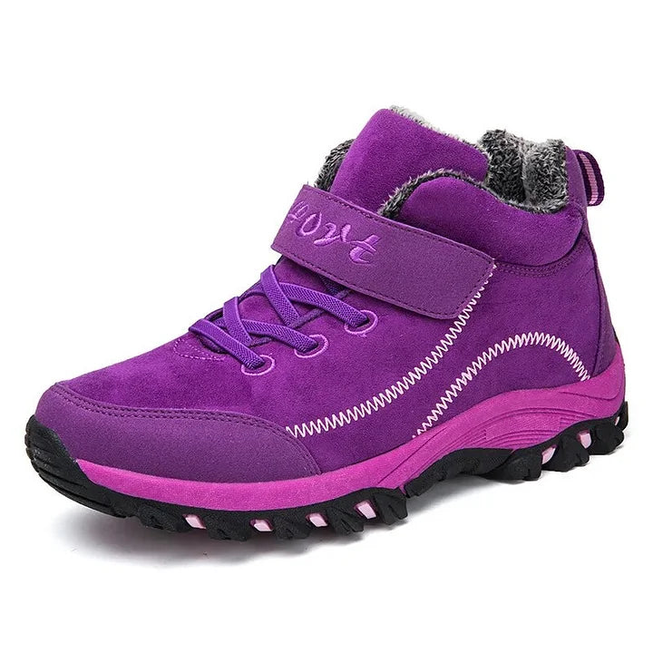 Winter Men Boots Plush Leather Waterproof Sneakers